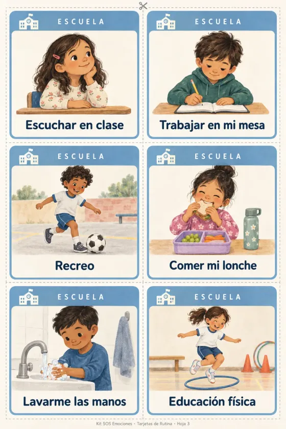 Tarjetas de Rutina